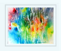 Nr.3/17 Bl. Impression  Aquarell auf Fin Art  Papier 60x48,5 cm inkl. Karton - Passepartout  € 250.-  