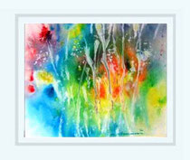 Nr.3/17 Bl. Impression  Aquarell auf Fin Art  Papier 60x48,5 cm inkl. Karton - Passepartout  € 250.-  