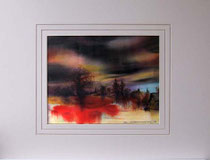 Nr.88/01    Aquarell auf Fin Art  Papier  80x60 inkl. Karton - Passepartout  € 300.-  
