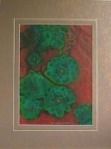 Nr. 8/01  Acrylt. auf Fin Art Papier 80x60 cm inkl. Karton - Passepartout, Glas, Metallr. Gold  eluxiert u. Rückwand  € 480,-