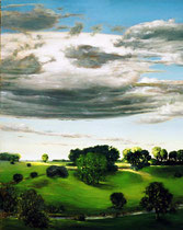 ENGLISCHE LANDSCHAFT, 2005, 100 cm x 120 cm, Eitempera und Öl auf Leinwand