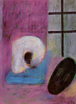 Aus dem Zyklus "NATURA MORTA", 1994, 56 cm x 76 cm, Pastellkreide