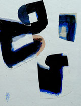 Sans titre - Technique mixte sur papier - 24 x 30 cm 