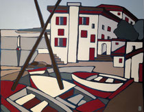 Le Port de Guéthary, 65x81cm, Medium Acrylique, 2026