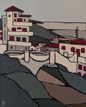 Sur les hauteurs de Guéthary, 65x81cm, Medium Acrylique, 2026