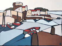 Socoa , 60x81cm, Medium Acrylique, 2025