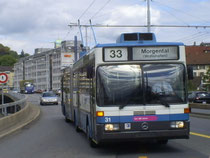 Bus auf der Hardbrücke