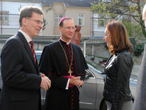 Fachinspektor Dr. Walter Ender, Weihbischof Dr. Stefan Turnovsky und Direktorin Mag. Maria Konfeld