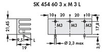 Fischer Elektronik SK 454 60 3 x M3 L  基板取付用押出成形ヒートシンク