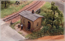 Bahnendach auf dem Schrankenposten
