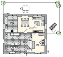 Erdgeschoss - Haus Twente 2024-