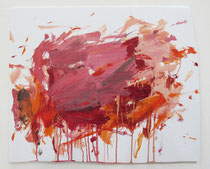 Viscerals II, oil on board, app. 21.75" x 25", 2023