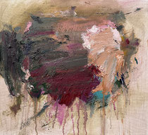 Sealing Process - Month Eight, oil on canvas, 20" x 22", 2026