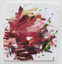 Hana II, oil on board, app. 18" x 17", 2023