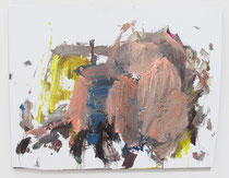 Crab, oil on board, app. 17" x 22", 2023