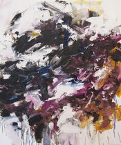 Spell Practice II (文字も演習 II), oil on canvas, 40" x 33", 2021