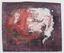 Wound, oil on board, app. 18.75" x 22.5", 2023