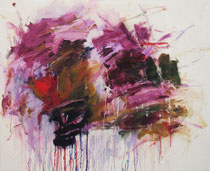 Beetle In My Womb, oil on canvas, 34" x 42", 2023