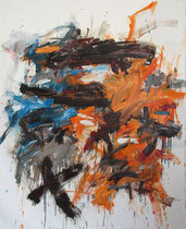 La La La (ラララ), oil on canvas, 66" x 52", 2022