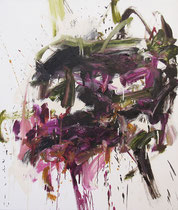 Yellow Tulip (黄色いチューリップ), oil on canvas, 40" x 34", 2021