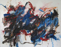 Letter in Origami VI, oil on can vas, 45" x 54", 2022