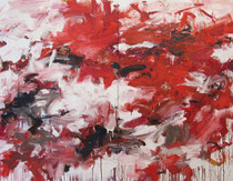 Spell Practice IV (文字も演習 IV), oil on canvas, 56" x 72 (diptych)", 2021