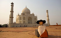 Reisegoethe besucht das Taj Mahal, Indien