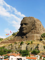 Atatürk's profile in the rock