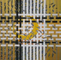 Übermalung 4,  70x70cm, Öl auf Leinwand,  (2017)