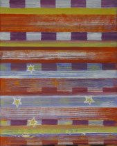 Stoffmuster, 24x29,5cm, Öl auf Leinwand (2022)