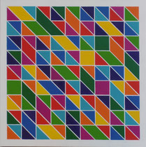 Sudoku 1, 70x70cm, Öl auf Leinwand (2017)