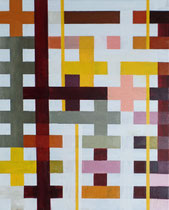 Übermalung 5, 40 x 50cm, Öl auf Leinwand  (2017)