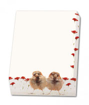 Blocnote Sparrows / Huismus Angelique Weijers