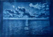 Cyanotypie 48 x 33 cm CHF 570 ohne Rahmen/ mit PP und Rahmen CHF 640