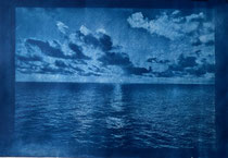 Cyanotypie 48 x 33 cm CHF 570 ohne Rahmen/ mit PP und Rahmen CHF 640