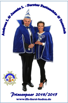 Andreas I. & Jasmin I. - Prinzenpaar 2014/ 2015
