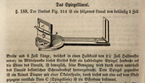 Sadtler's reflecting rule. Lemoch, Ignaz; Lehrbuch der praktischen Geometrie, Vol. 1, Wien 1857, p.280 [Osterreichische Nationalbibliothek]