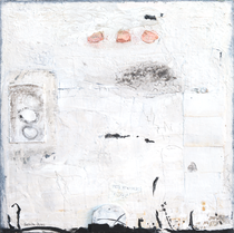 Achilles, Marmormehl, Acrylfarbe, 100 x 100 cm auf Lw. 