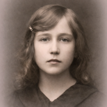 Meine Mutter Ida Hetterle als junges Mädchen