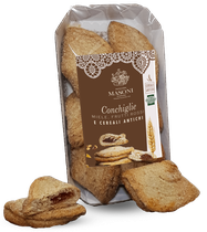 Conchiglie miele frutti rossi e cereali antichi