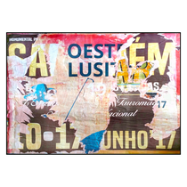 LUSITANIA, décollage, 69,5 x 100,0 cm, 2018 (Óbidos, PT)  