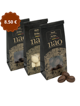 Les pralinés 100 % bio - Chocolat au Lait, Noir ou Blanc - Sachet 100g