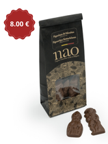 Caraques fines mixtes - 100g : Chocolat au lait et chocolat noir 