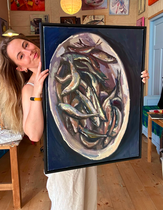 Sardines - Oil on canvas - 80x60cm - 2019 - Available