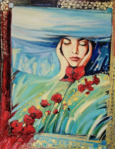 "LA TÊTE DANS LES NUAGES" - 100 cm x 81 cm /PRIVATE COLLECTION/ USA