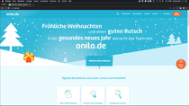 Sliderbild Weihnachten für Onilo (www.onilo.de); © Onilo/StoryDOCKS