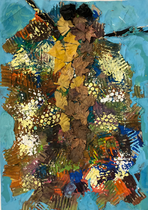 第６３回全日本学生美術展　佳作作品　段ボールのコラージュ作品