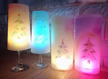 クリスマスランタン　３００円　ダイソーパステル　はさみ　両面テープ