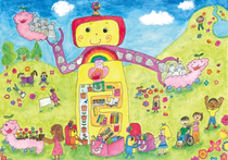 ２０１８年度夏休みエコ絵画コンクールエコアイデア賞受賞生徒作品
