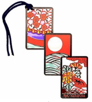 花札しおり　２００円　丸型ポットボトル　ハサミ　アクリル絵の具　絵の具セット　